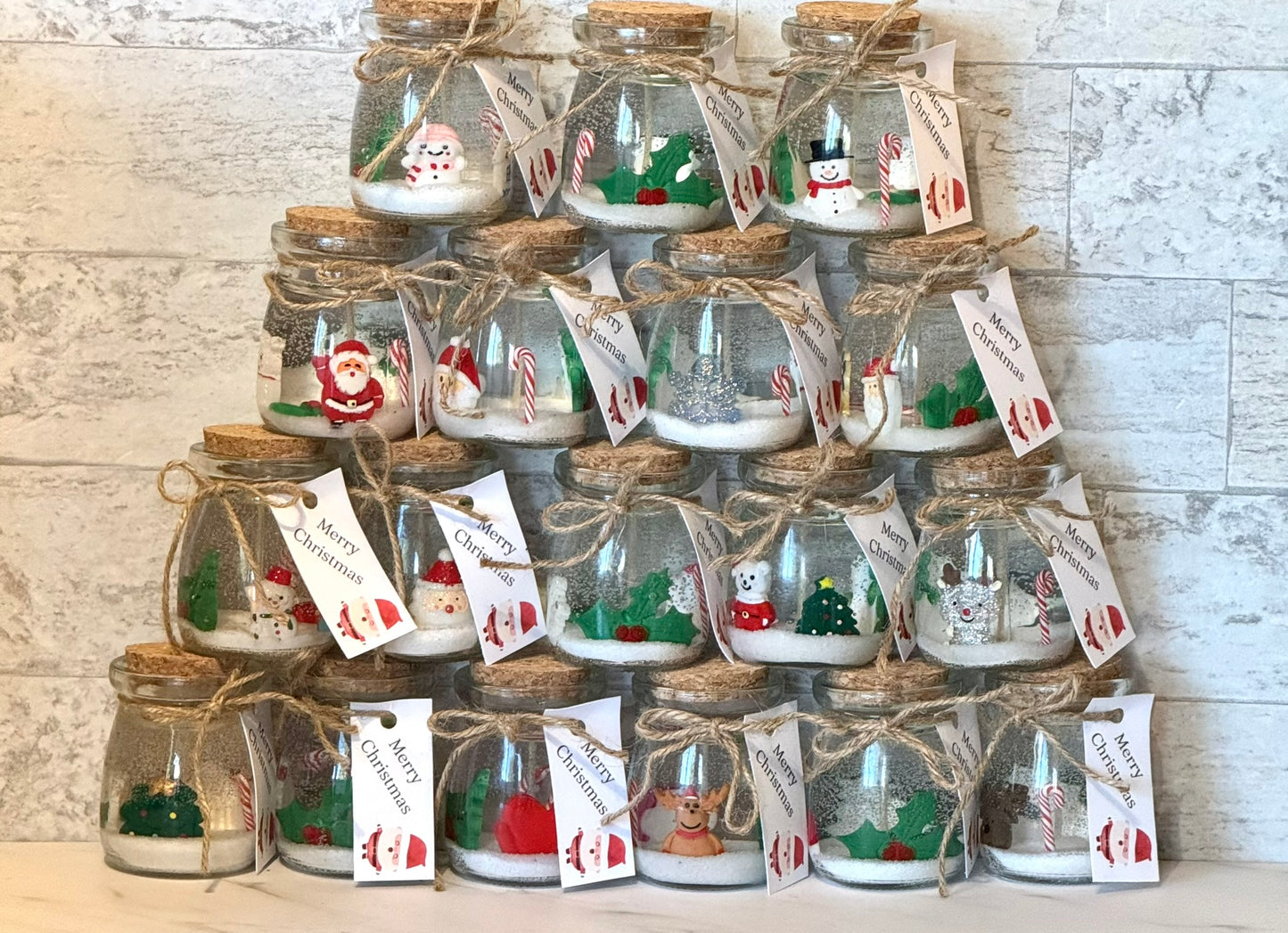 Scented Mini Gel Candle Christmas Theme.