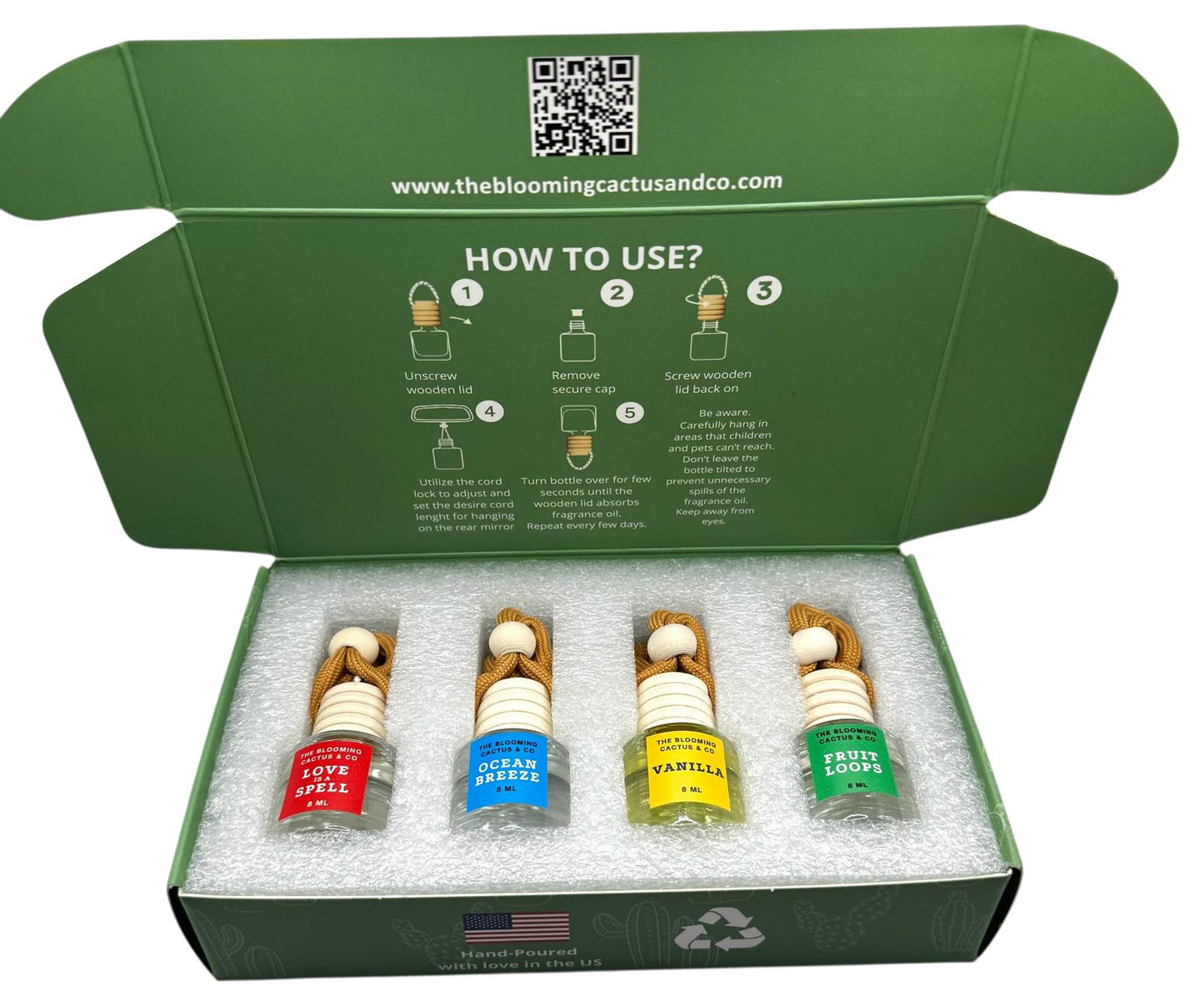 4 Pack Air fresheners | Long lasting car air fresheners, Hand-made in USA