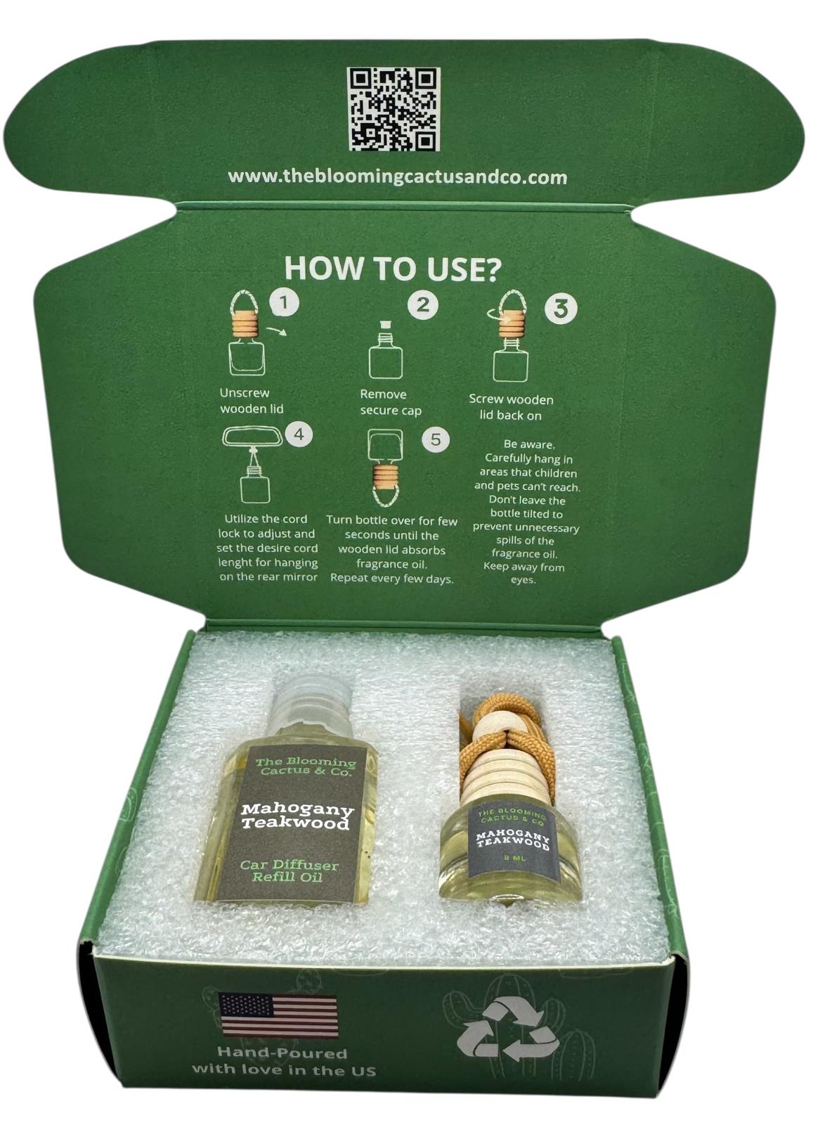 8 ml Car Air Freshener with 1 Oz Refill included