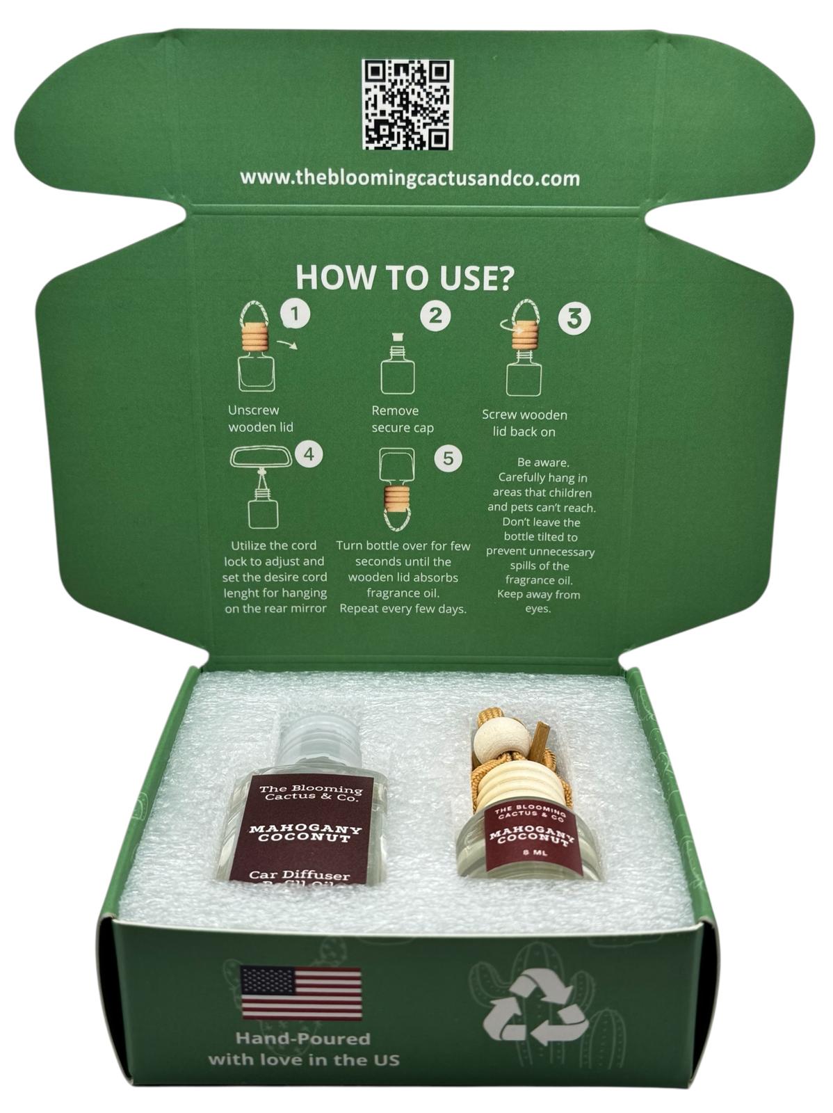 8 ml Car Air Freshener with 1 Oz Refill included