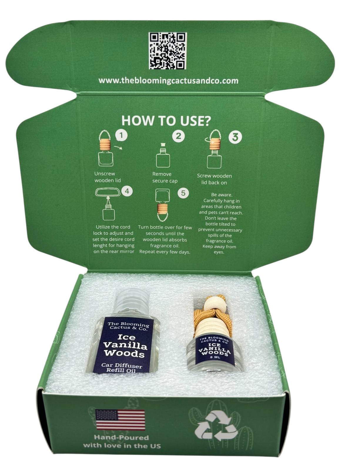 8 ml Car Air Freshener with 1 Oz Refill included