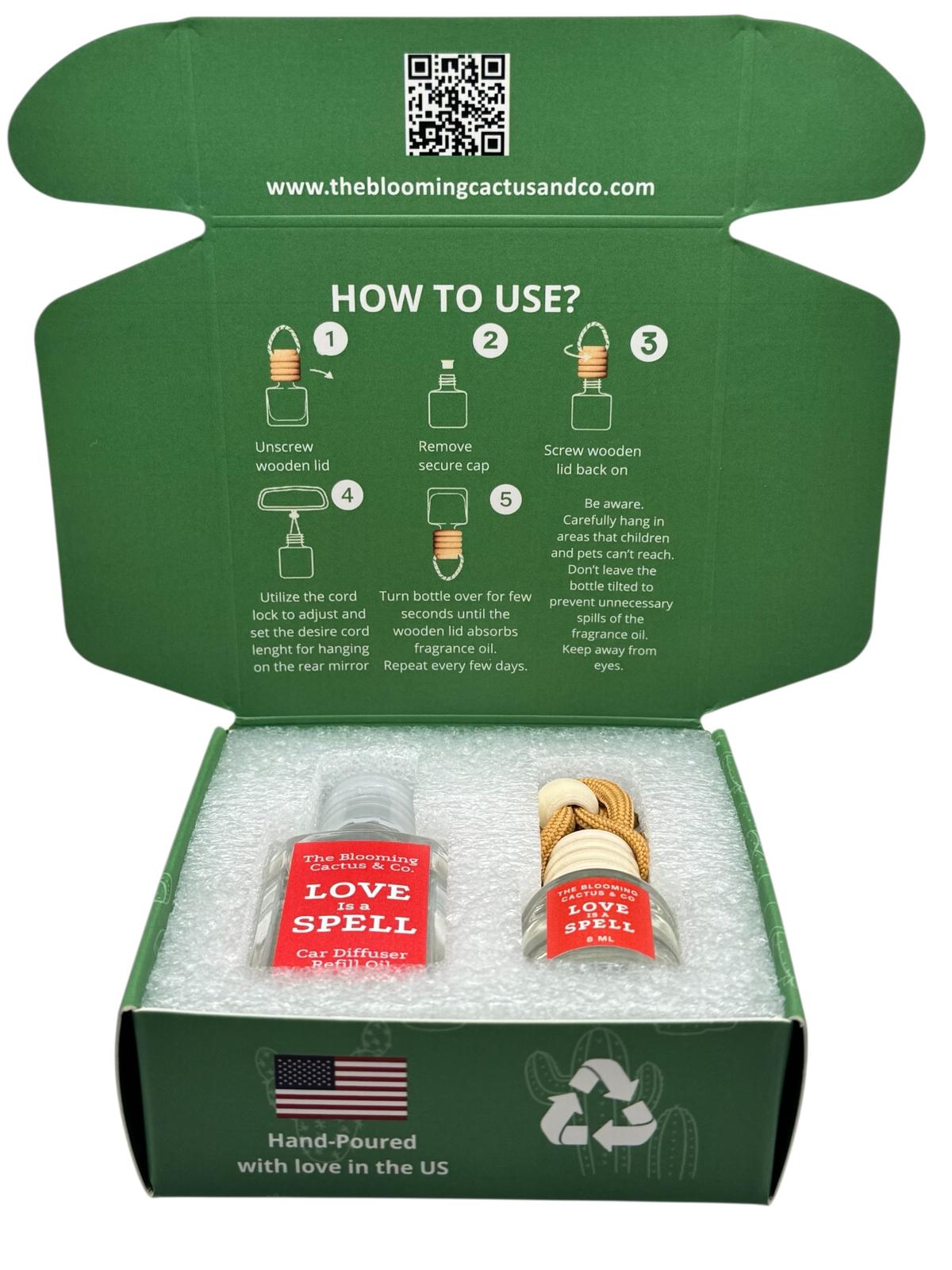 8 ml Car Air Freshener with 1 Oz Refill included