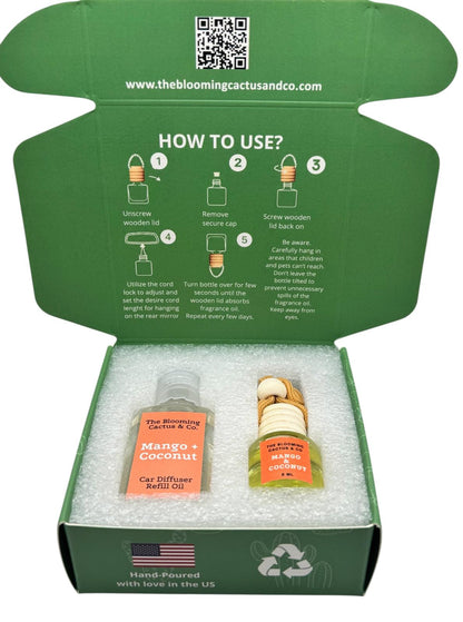 8 ml Car Air Freshener with 1 Oz Refill included