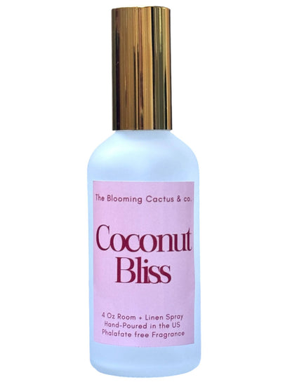 Room Spray - Air Freshener - Odor Eliminator - Car Air Freshener - Home Spray - Linen Spray - Fabric Refresher - Mist Hand Poured - Made in USA| Coconut Bliss.