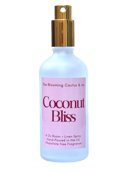 Room Spray - Air Freshener - Odor Eliminator - Car Air Freshener - Home Spray - Linen Spray - Fabric Refresher - Mist Hand Poured - Made in USA| Coconut Bliss.