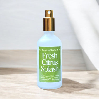 Room Spray - Air Freshener - Odor Eliminator - Car Air Freshener - Home Spray - Linen Spray - Fabric Refresher - Mist Hand Poured - Made in USA| Fresh Citrus Splash..