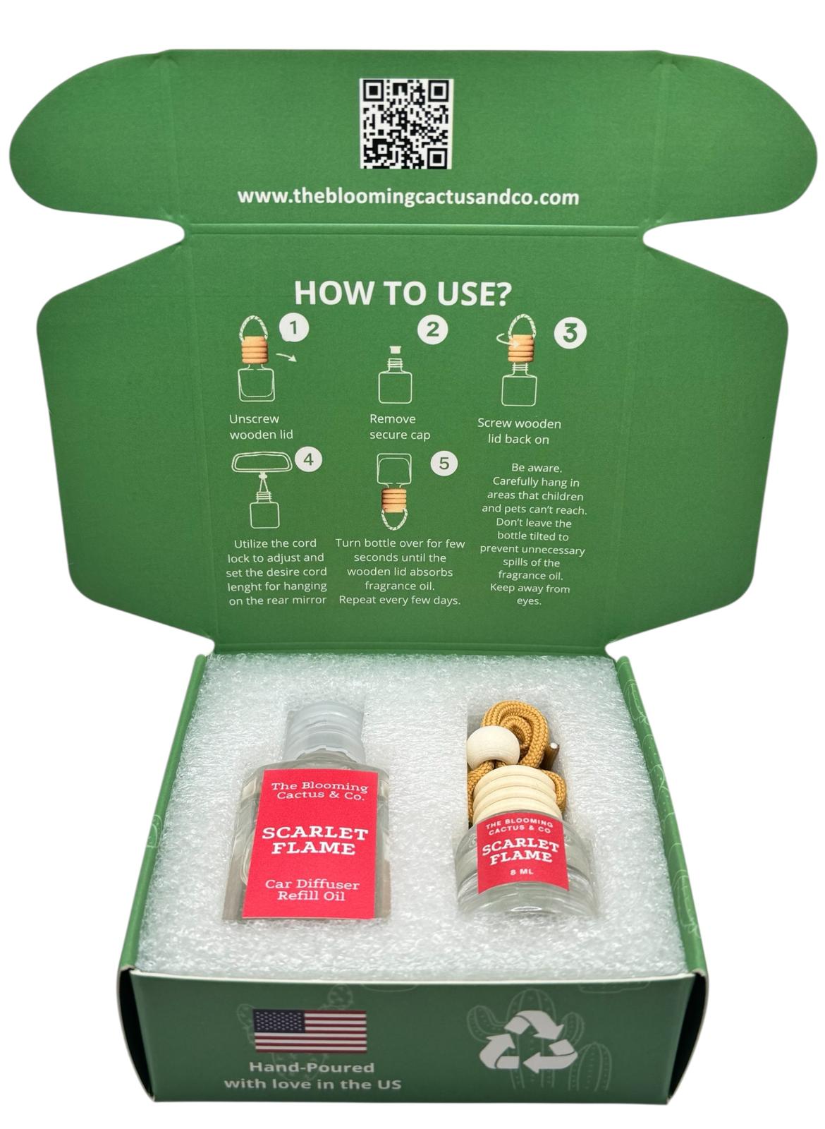 8 ml Car Air Freshener with 1 Oz Refill included