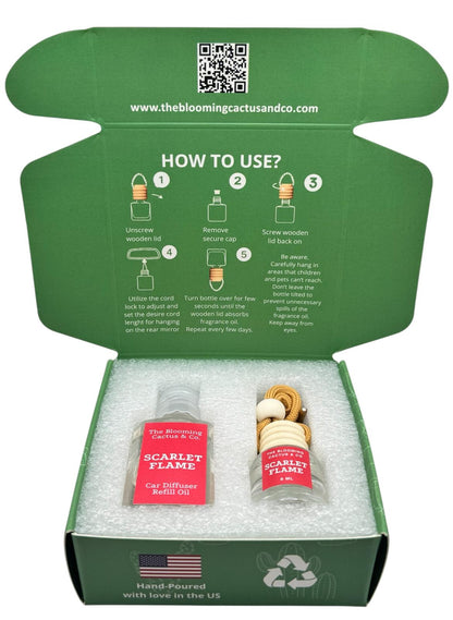 8 ml Car Air Freshener with 1 Oz Refill included