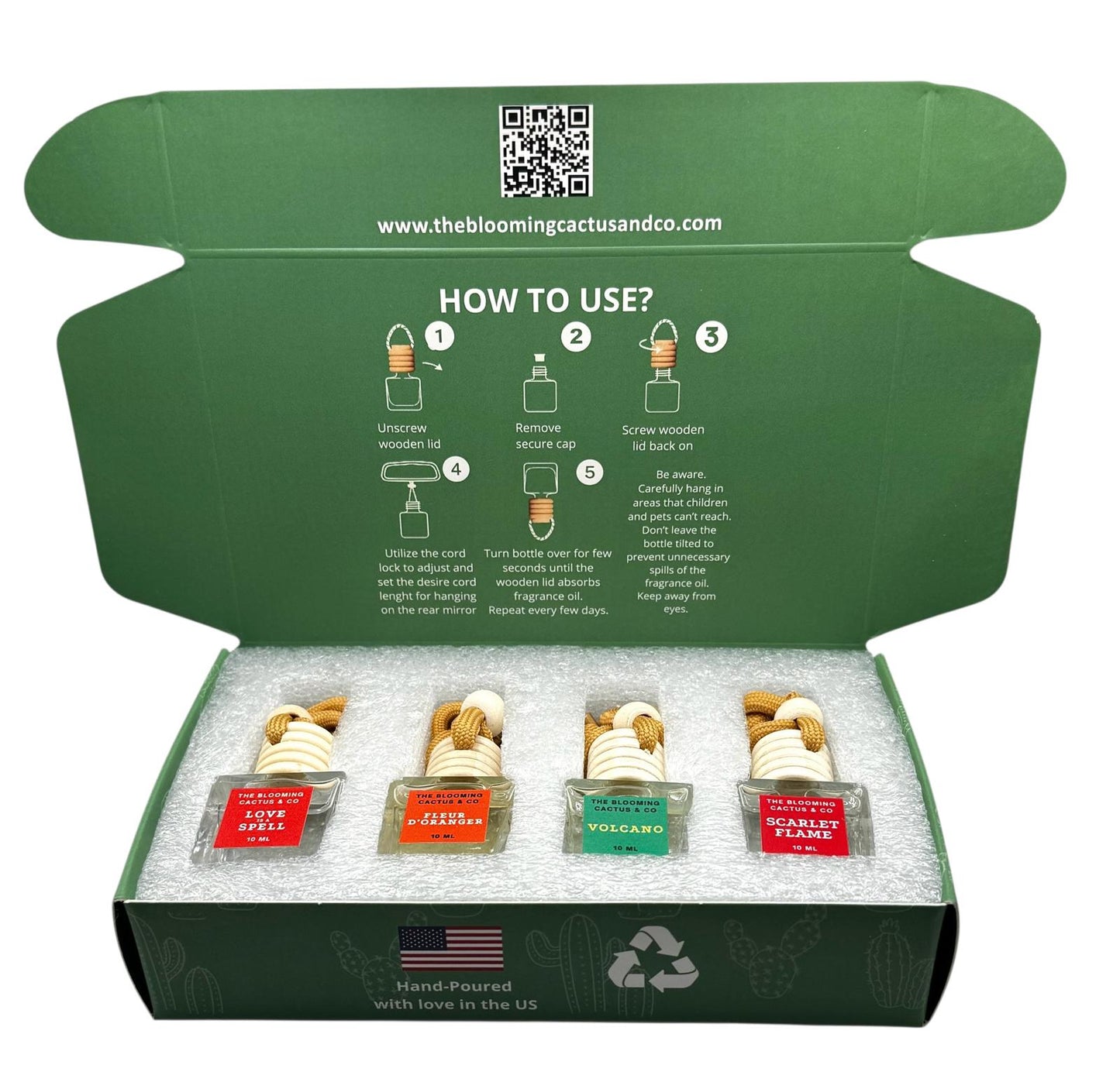 4 Pack Air fresheners | Long lasting car air fresheners, Hand-made in USA